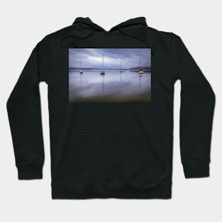 Boats in the mist Hoodie